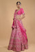 Deep Pink Embroidered Lehenga Set. freeshipping - Frontier Bazarr