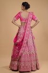 Deep Pink Embroidered Lehenga Set. freeshipping - Frontier Bazarr