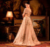 Champagne beige Off-shoulder gown. freeshipping - Frontier Bazarr