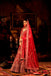 Vermilion red Bridal Lehenga Set. freeshipping - Frontier Bazarr