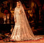 Ivory embroidered Trail Gown with Dupatta Set. freeshipping - Frontier Bazarr
