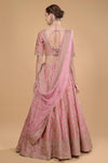 Rosy Pink Embroidery Lehenga Set. freeshipping - Frontier Bazarr