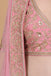 Rosy Pink Embroidery Lehenga Set. freeshipping - Frontier Bazarr