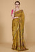 Pale Yellow Printed Saree freeshipping - Frontier Bazarr