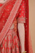 Scarlet Red Embroidered Lehenga Set. freeshipping - Frontier Bazarr