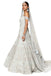 Silver corset gown with dupatta freeshipping - Frontier Bazarr