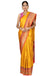 Yellow golden weave saree. freeshipping - Frontier Bazarr