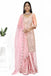 Champagne pink with sharara set. freeshipping - Frontier Bazarr