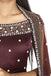 Mahogany brown sharara set. freeshipping - Frontier Bazarr