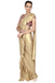 Shimmer golden pre-drape saree freeshipping - Frontier Bazarr