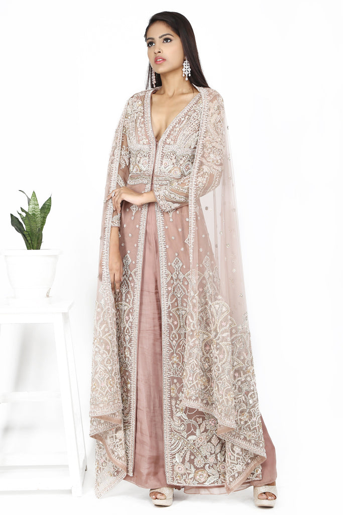 Rusty Embroidered Tunic and Palazzo Set. freeshipping - Frontier Bazarr