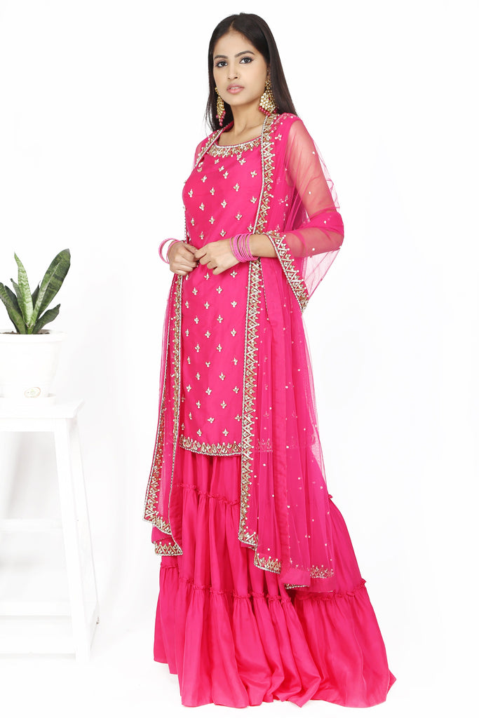 Rani pink flare sharara set. freeshipping - Frontier Bazarr