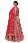 Rose Pink Embroidered Lehenga Set. freeshipping - Frontier Bazarr
