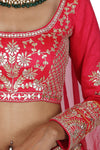 Rose Pink Embroidered Lehenga Set. freeshipping - Frontier Bazarr