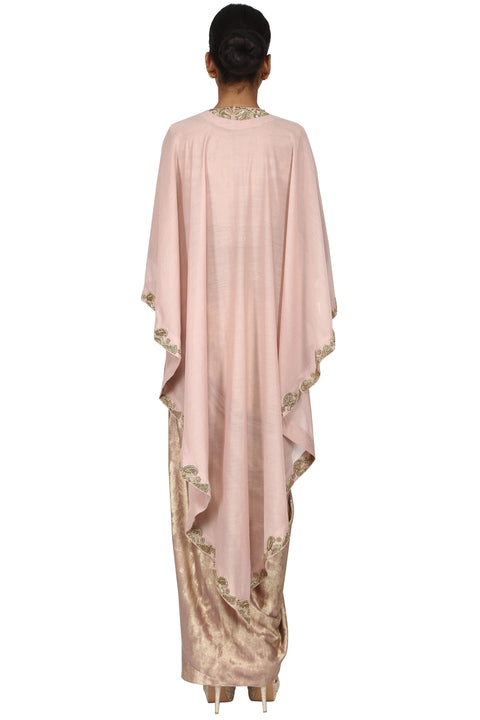 Rose gold concept drape with cape freeshipping - Frontier Bazarr