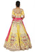 Lemon Yellow with Multi-colour Embroidered Lehenga Set. freeshipping - Frontier Bazarr