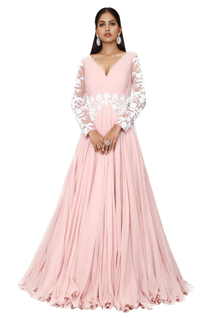 Rose pink gown. freeshipping - Frontier Bazarr