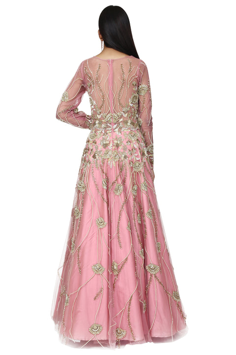 Flamingo pink sequin gown. freeshipping - Frontier Bazarr