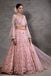 Soft pink peplum Lehenga set. freeshipping - Frontier Bazarr