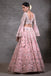 Soft pink peplum Lehenga set. freeshipping - Frontier Bazarr
