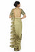 Metallic brass golden drape saree. freeshipping - Frontier Bazarr