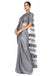 Metallic silver drape saree. freeshipping - Frontier Bazarr