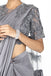 Metallic silver drape saree. freeshipping - Frontier Bazarr