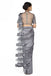 Metallic silver drape saree. freeshipping - Frontier Bazarr