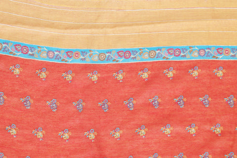 Persian flora handloom saree with blouse piece freeshipping - Frontier Bazarr