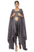 Steel grey cape and dhoti set. freeshipping - Frontier Bazarr