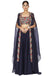 Navy Blue Embroidered Cape and Skirt Set. freeshipping - Frontier Bazarr