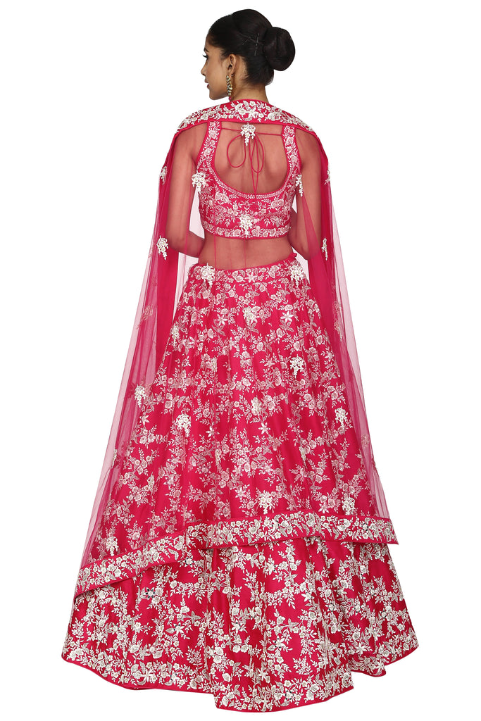 Deep pink lehenga set. freeshipping - Frontier Bazarr