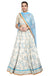 Ivory blue lehenga set. freeshipping - Frontier Bazarr