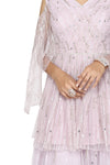Blush pink top and long skirt set. freeshipping - Frontier Bazarr